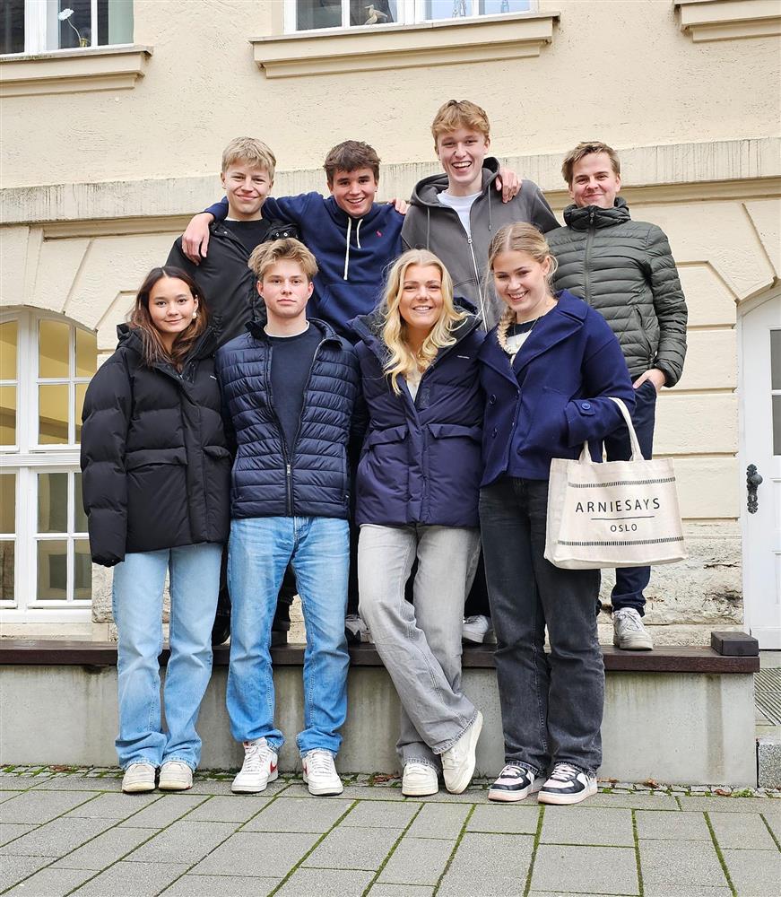 Elever fra ML1 på besøk hos RBZ Wirtschaft, Kiel - Klikk for stort bilde